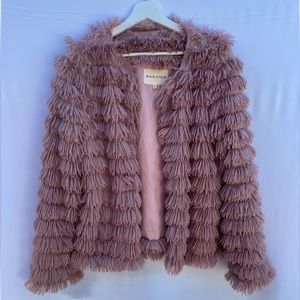SHAGGY JACKET - Dusty Rose - M